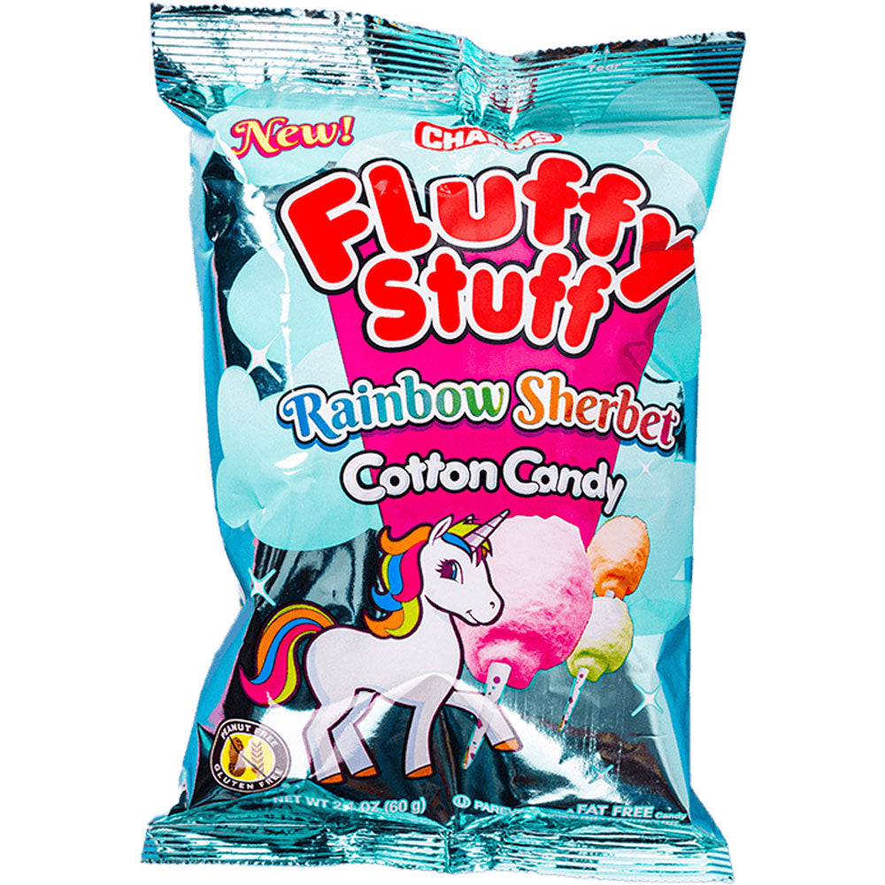 Charms® Fluffy Stuff Rainbow Sherbert Cotton Candy 24ct