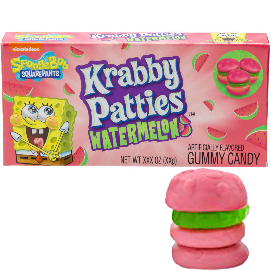 SpongeBob Gummy Krabby Patties Watermelon Theater Box (12pcs)