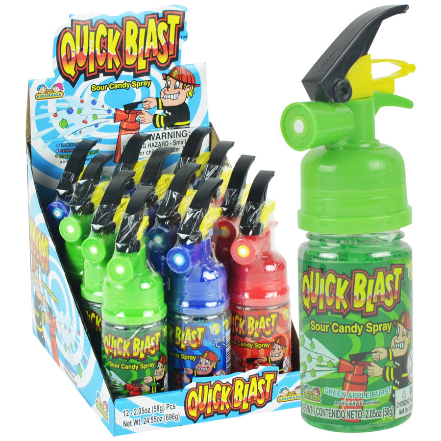 Quick Blast Sour Candy Spray Display Box