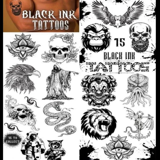 Black Ink Tattoos