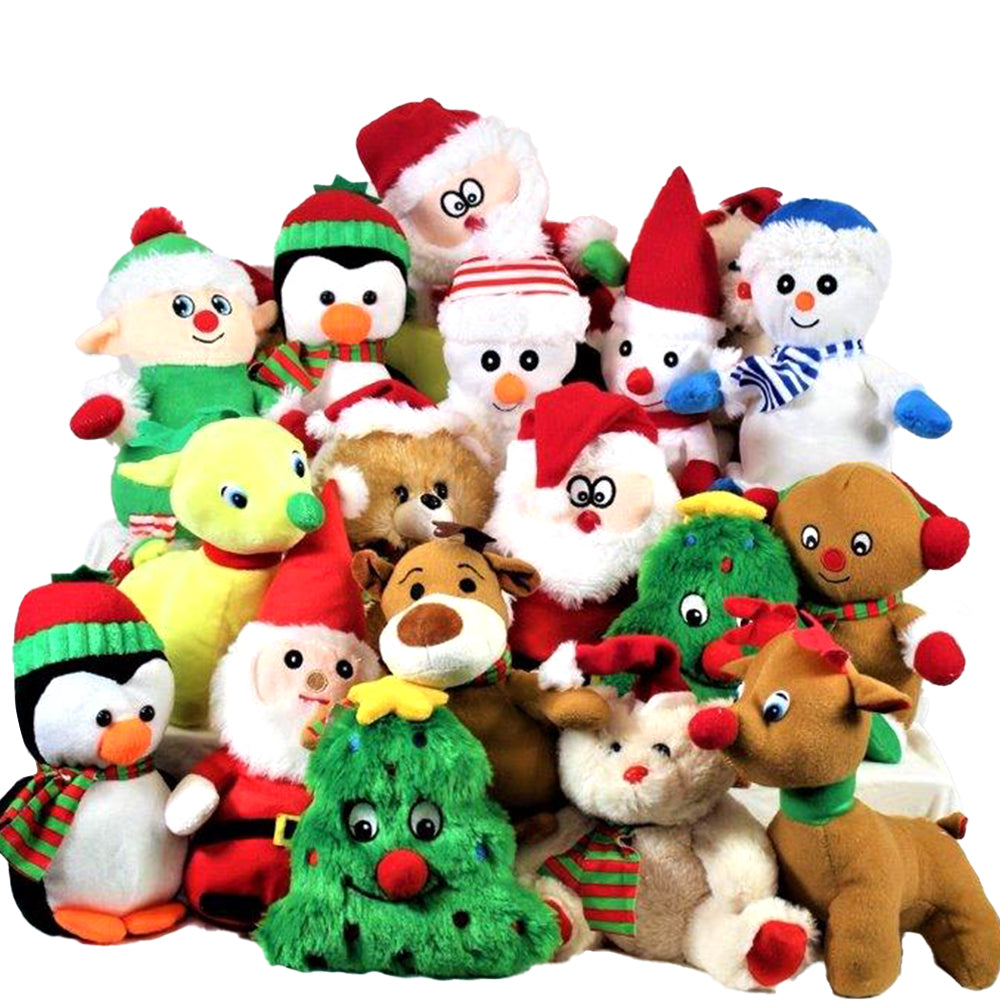 7-9″ CHRISTMAS PLUSH MIX 100 CT