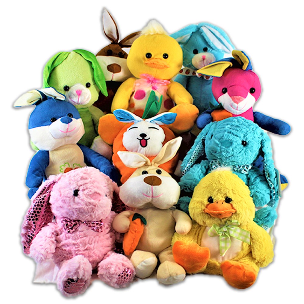 10 -12″ EASTER JUMBO PLUSH MIX – 60 CT