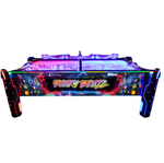 Funky Beatz Curved Air Hockey Table Arcade Game Side View