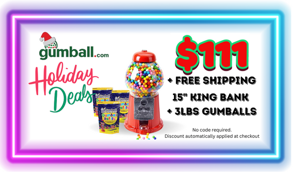 King Carousel Gumball Machine Gift Set