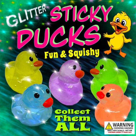 Glitter Sticky Ducks 2" Capsules