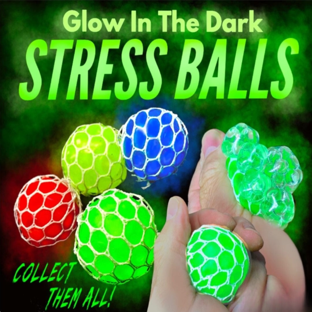 Glow in the Dark Stressballs 2 Capsules Gumball