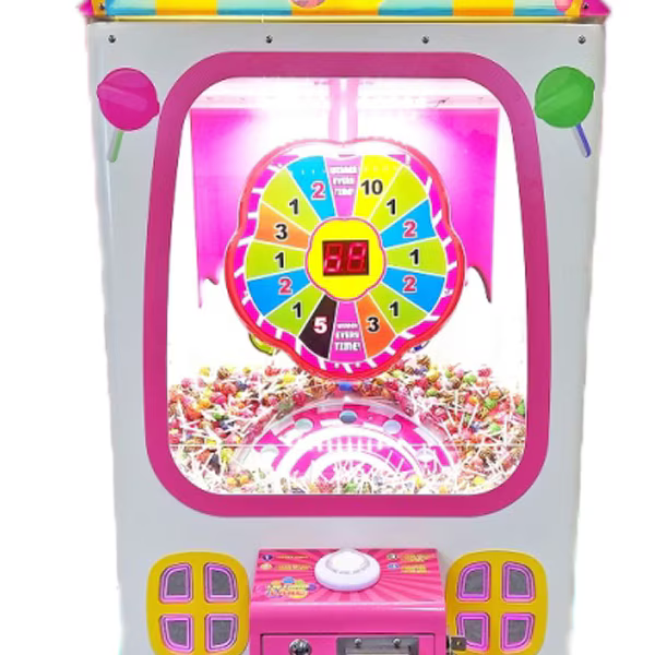 Lollipop Lane Crane Claw Machine Product Image Close Up View