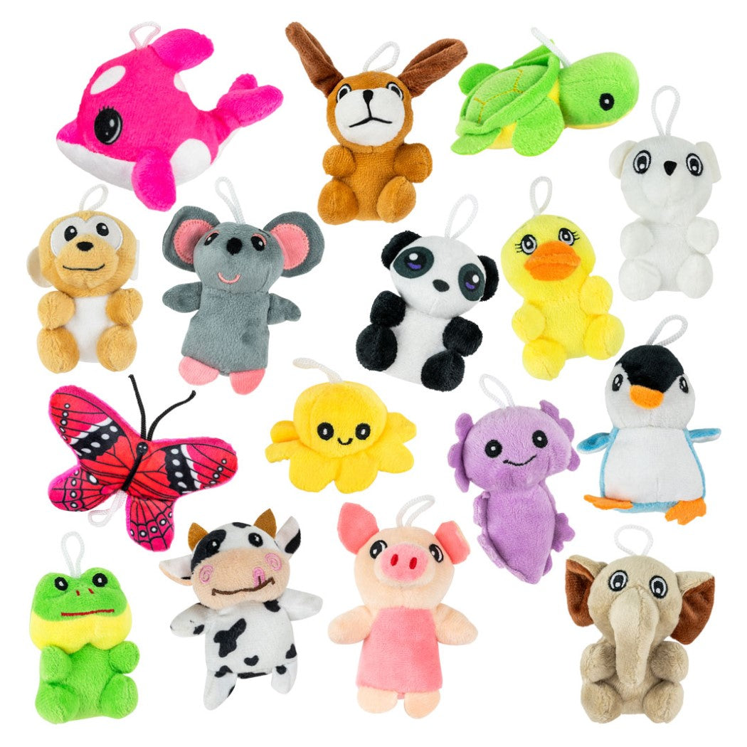 Mini Animal Assorted plush in 3" (320pcs)