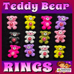 Teddy Bear Rings 1" Capsules