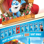 The Smurfs 2-Player Coin Pusher Novelty Arcade Game Machine With Capsules Top Display Papa Smurf Smurfette