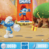 The Smurfs 2-Player Coin Pusher Novelty Arcade Game Machine With Capsules teractive Digital Display Papa Smutf