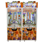 Willy Wonka Charlie and The Chocolate Factory 2 Two Player Novelty Arcade Game Coin Pusher Product Image Front View