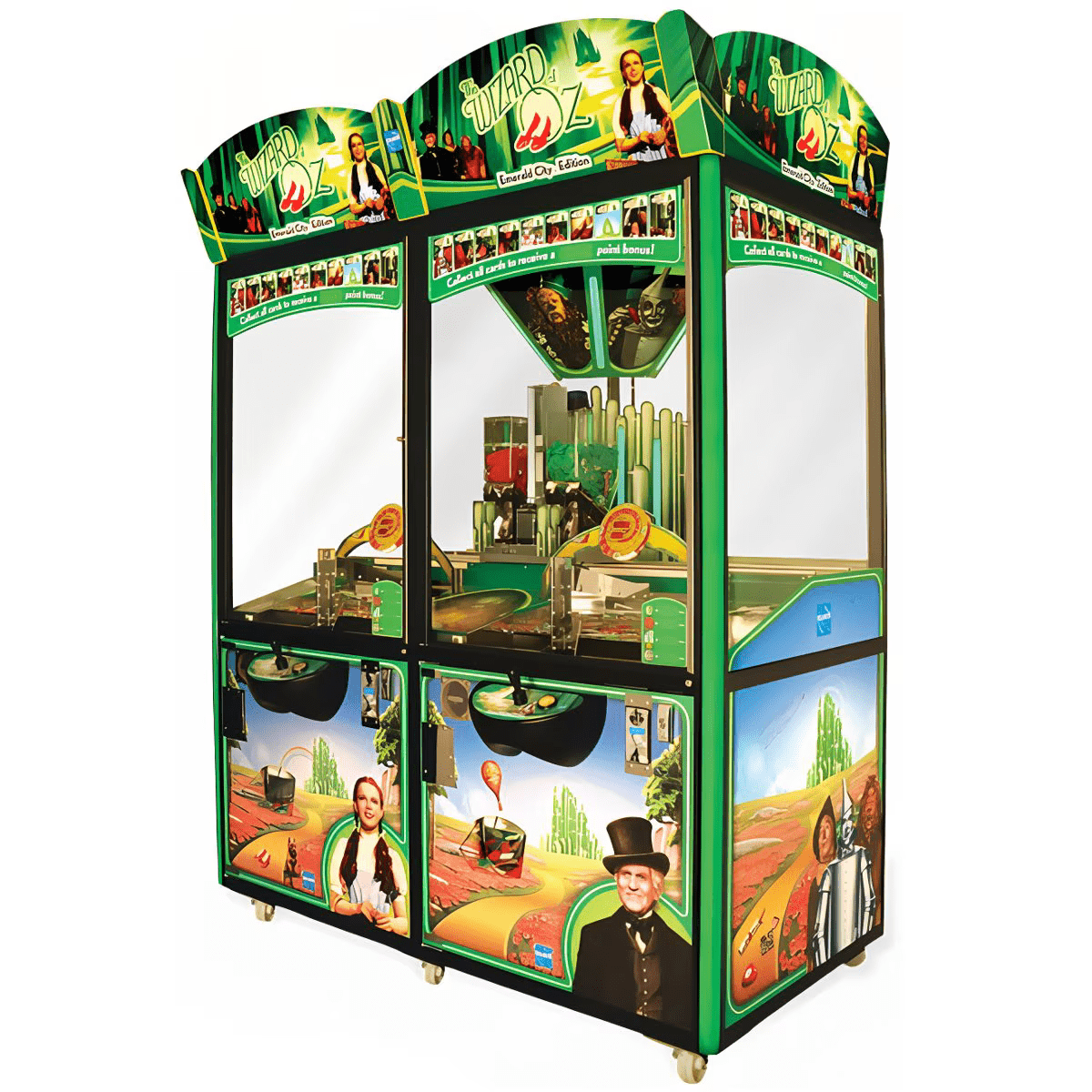 Wizard of Oz Emerald City Edition 2 Two Player Coin Pusher Arcade Game Machine Product Image