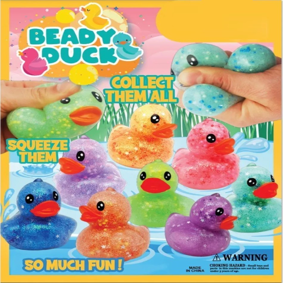 Jumbo Glitter Beady Ducks 2.2" Capsules