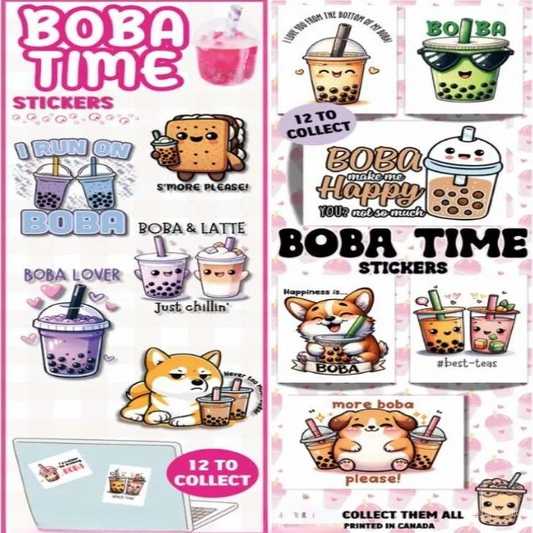 Boba Time Stickers