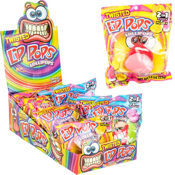 Twisted Lip Pop ® Lollipop