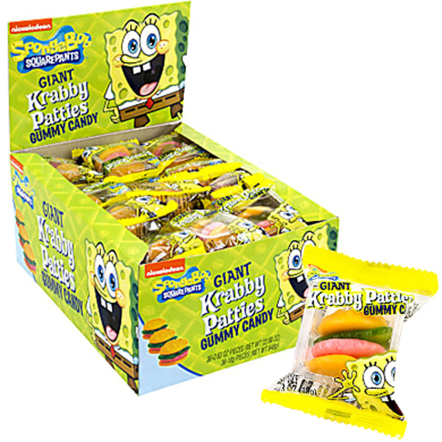 SpongeBob™ Krabby Patty Gummy Candy Display Box