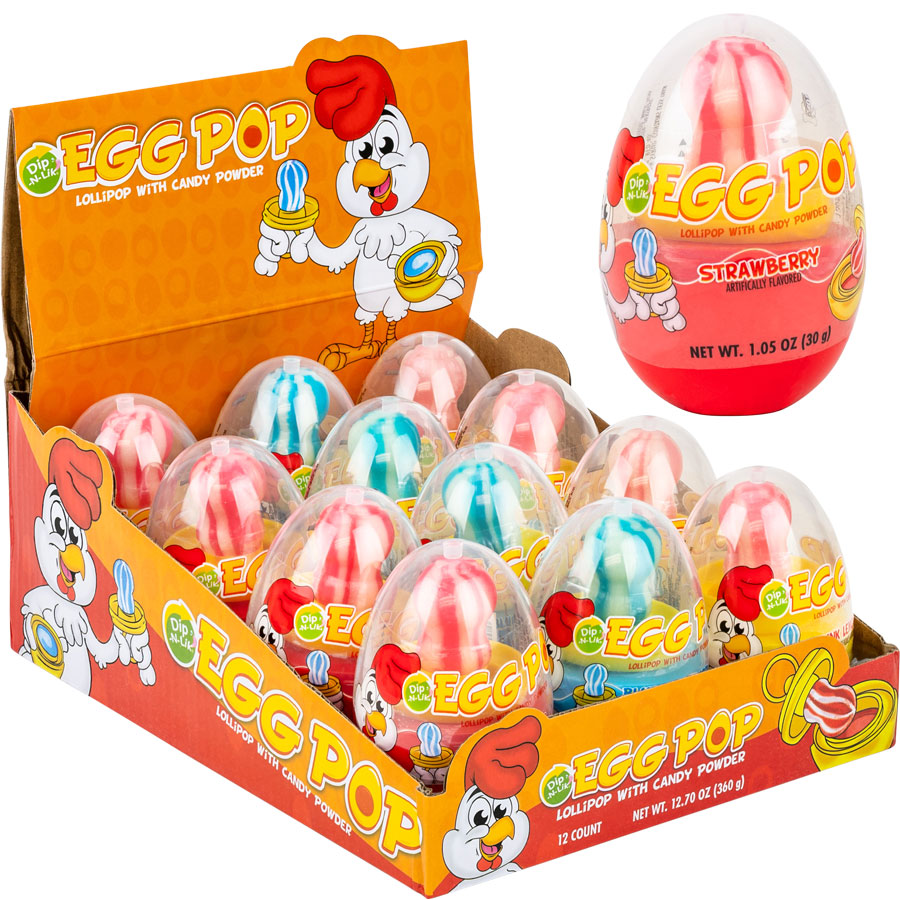 Egg Pop Dip-n-lik 12ct display