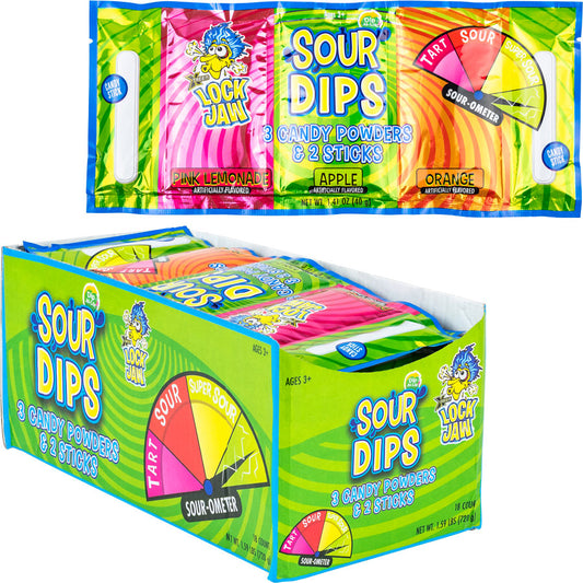 Xtreme Lock Jaw® Sour Dips Candy (18pcs)