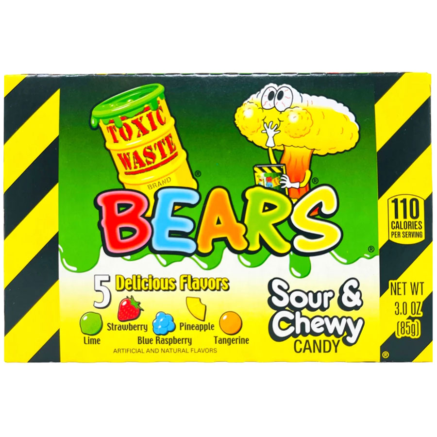 Toxic Waste®Sour Gummy Bears Theater Box