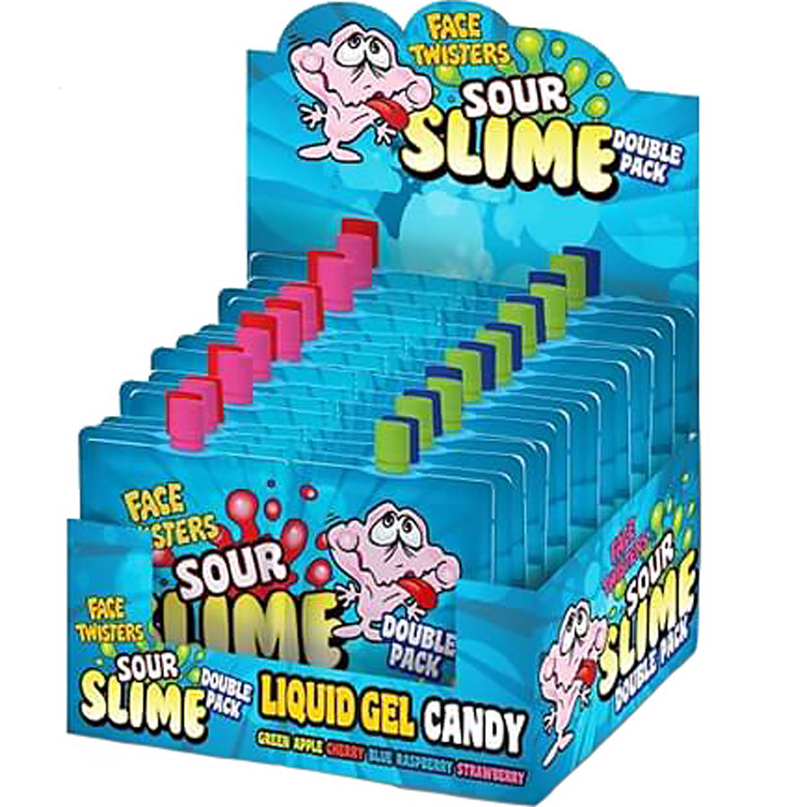 Face Twisters Sour Slime Candy