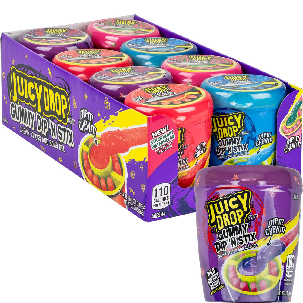 Juicy Drop Gummy Dip 'N Stick 8ct | Gumball.com