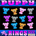 Puppy Dog Rings 1" Capsules