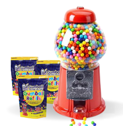 King Carousel Gumball Machine Gift Set