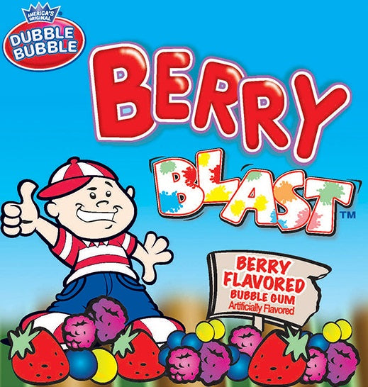 Dubble Bubble Berry Blast Gumballs Product Display