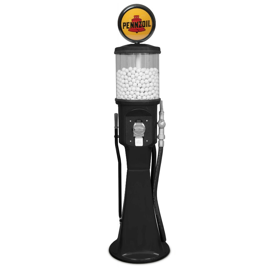 Pennzoil themed 5 foot 4 inch tall gas pump gumball machine