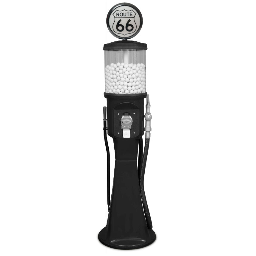 Route 66 themed 5 foot 4 inch tall gas pump gumball machine