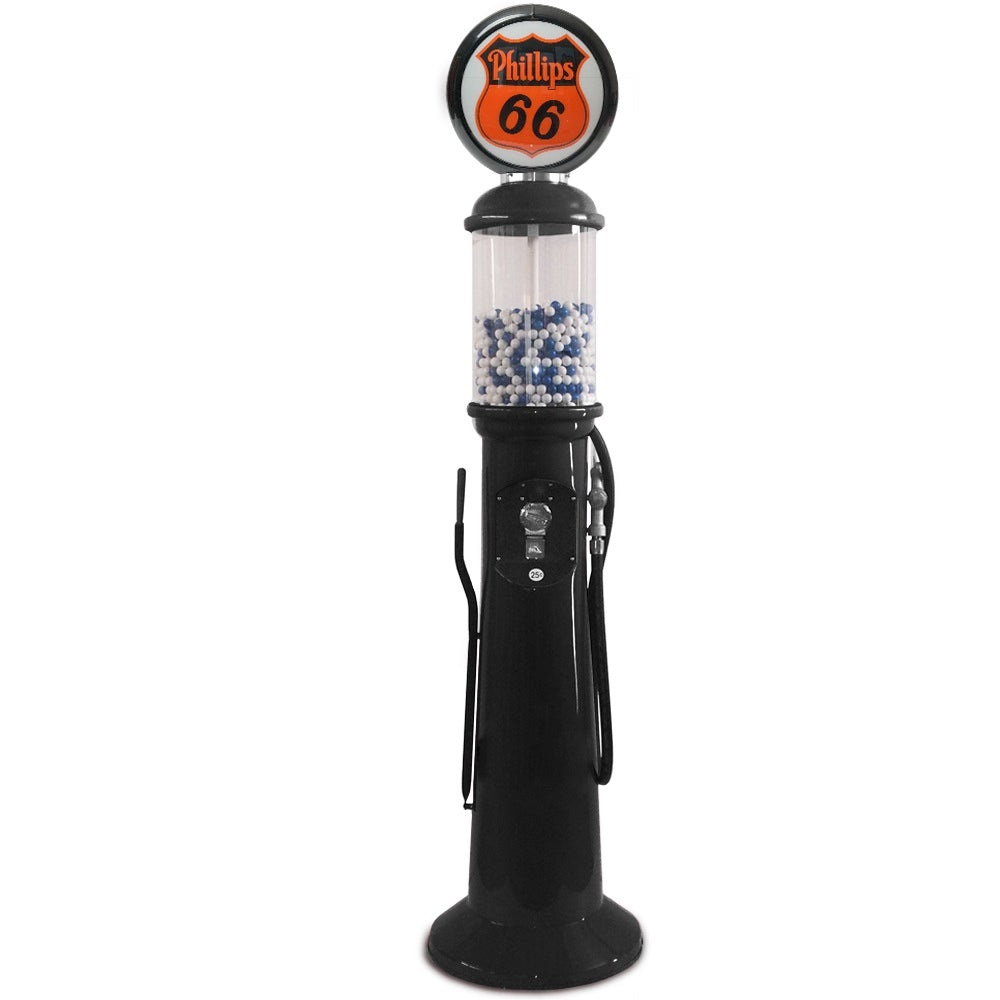 Phillips 66 themed 7 foot 6 inch tall gas pump gumball machine