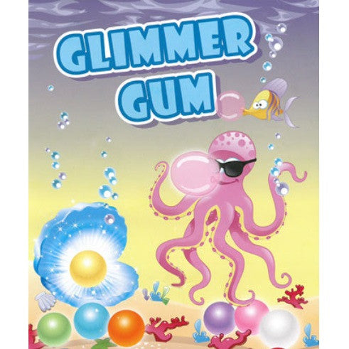 Display card for Zed brand Glimmer gumballs