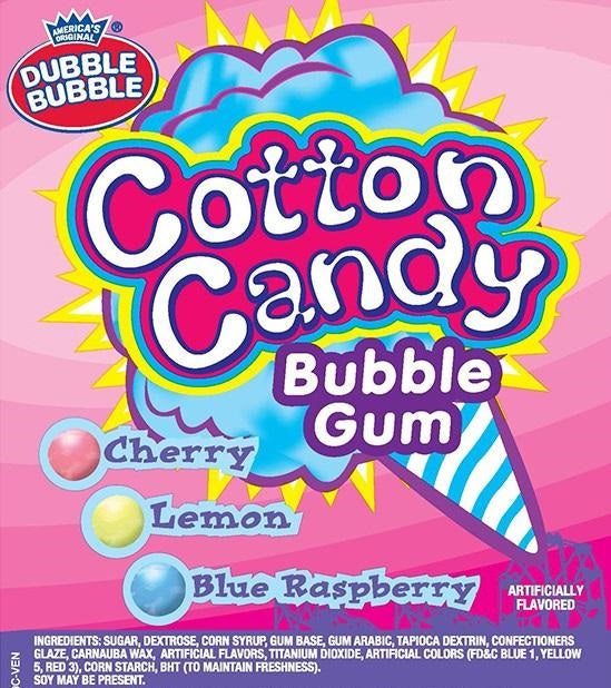 Dubble Bubble Cotton Candy Gumballs 1"/850 Count – Gumball.com