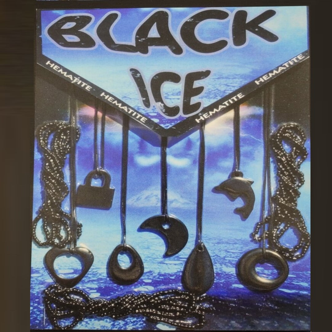 Blue display card for Black Ice