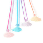 Close up of Pixy Stix powdered candy