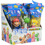 nintendo super mario pez candy dispensers 12 count  yoshi peach donkey kong product display