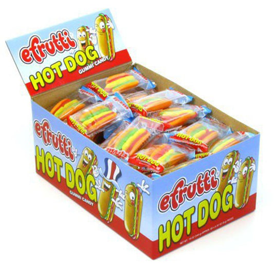 eFrutti Gummy Hot Dog Gummies Display Box