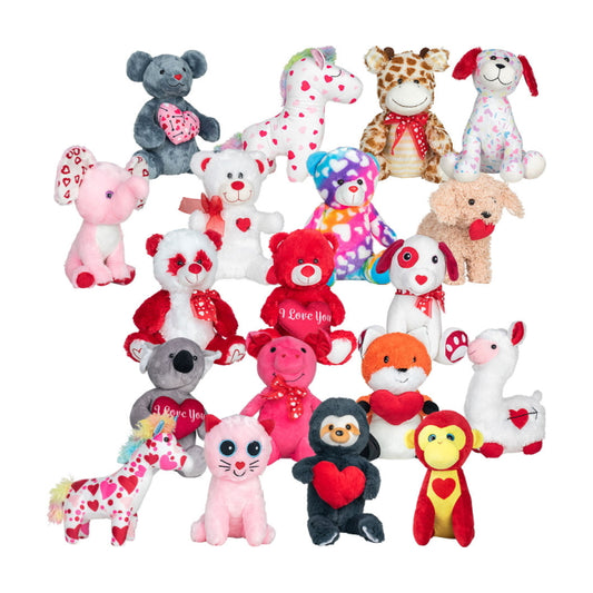 Valentine's Day Jumbo Generic Plush Mix 40 ct