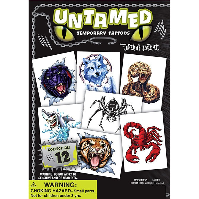 Untamed Tats, by Lethal Threat Display Front in 1" Capsules