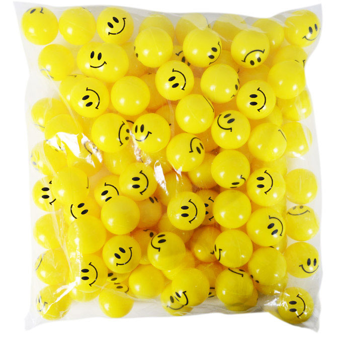 Smiley Face Self Vending Balls detail