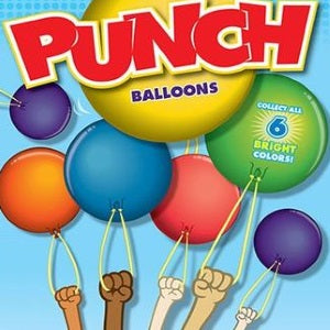 Punch balloons in 2 inch vending capsules