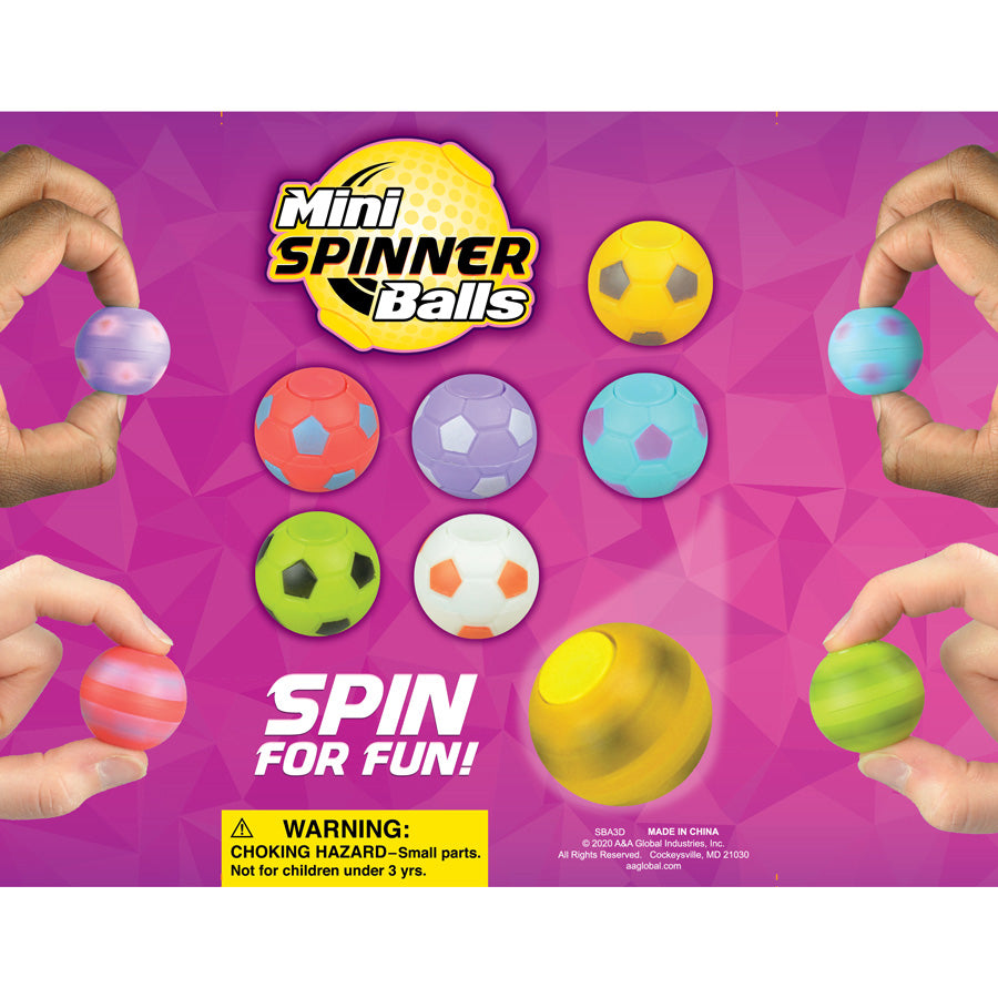 Side A of hybrid display for Mini Spinner Balls