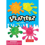 Display card for Splatterz balls in 1 inch capsules