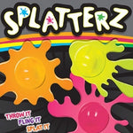 Display card for Splatterz balls in 1 inch capsules