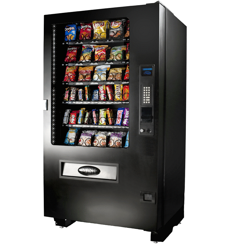 Right view of Seaga INF5C snack vending machine