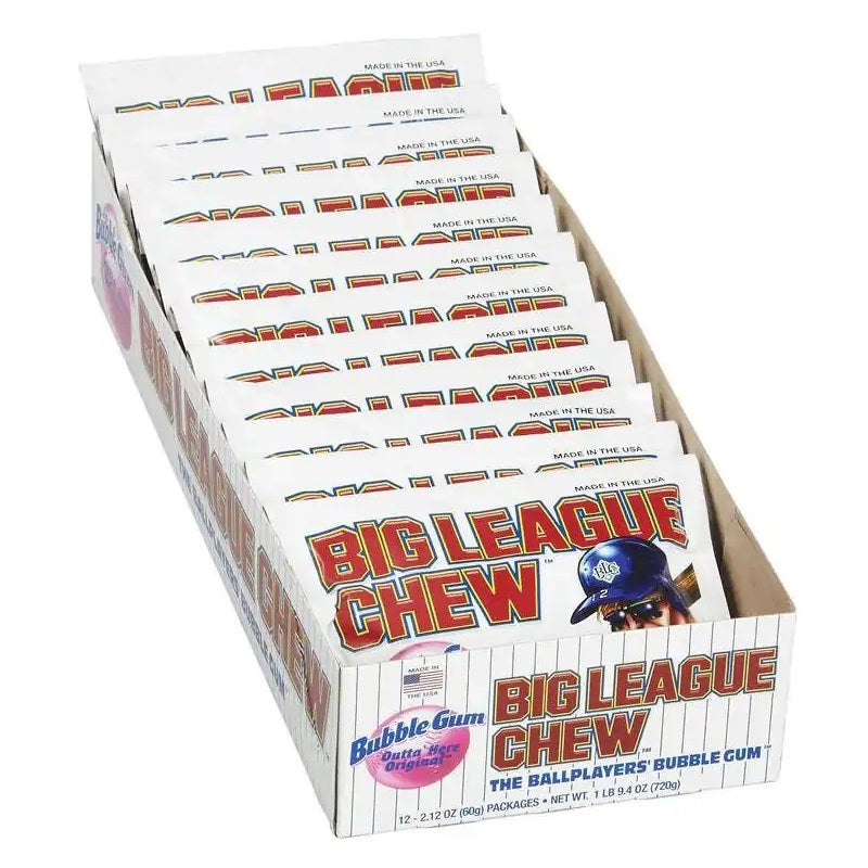 12 ct/pouches per tray Big League Chew Original flavor