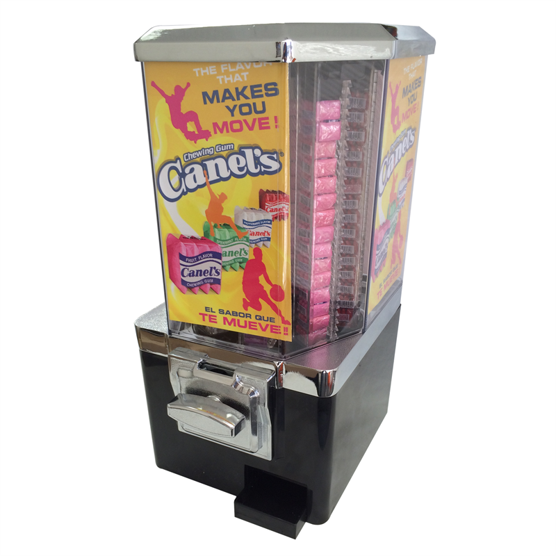 Right view of Canels gum vending machine