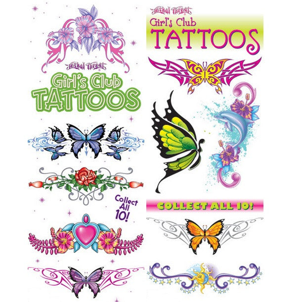 Girls Club Temporary Tattoos | Gumball.com