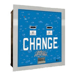 MC630RL-DA Dual Standard Change Machine Blue Bubbles ??CHANGE?� Decal